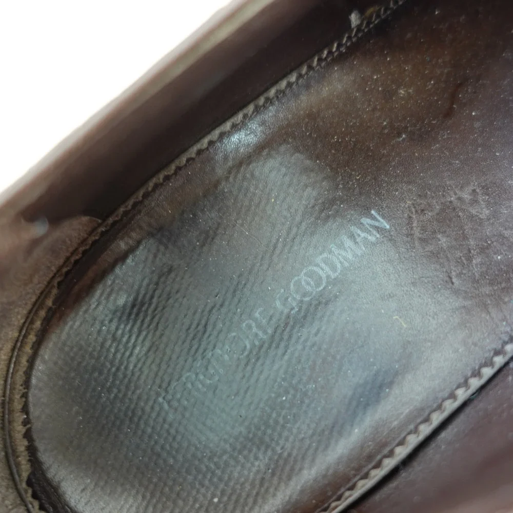 Bergdorf Goodman Crocodile Oxford Dress Shoes Mens 10.5 Brick Brown Luxury $1500